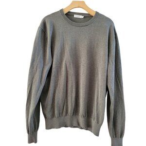 SUITSUPPLY Mens Olive Green Cotton Silk sweater size Large Old Money Luxury